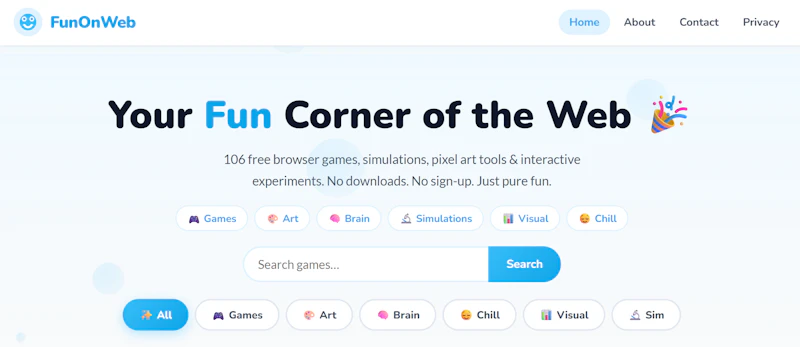 FunOnWeb — Free Browser Games screenshot 2