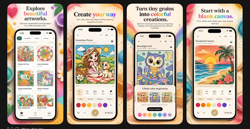 Sand Art: Cozy Coloring ASMR screenshot 1