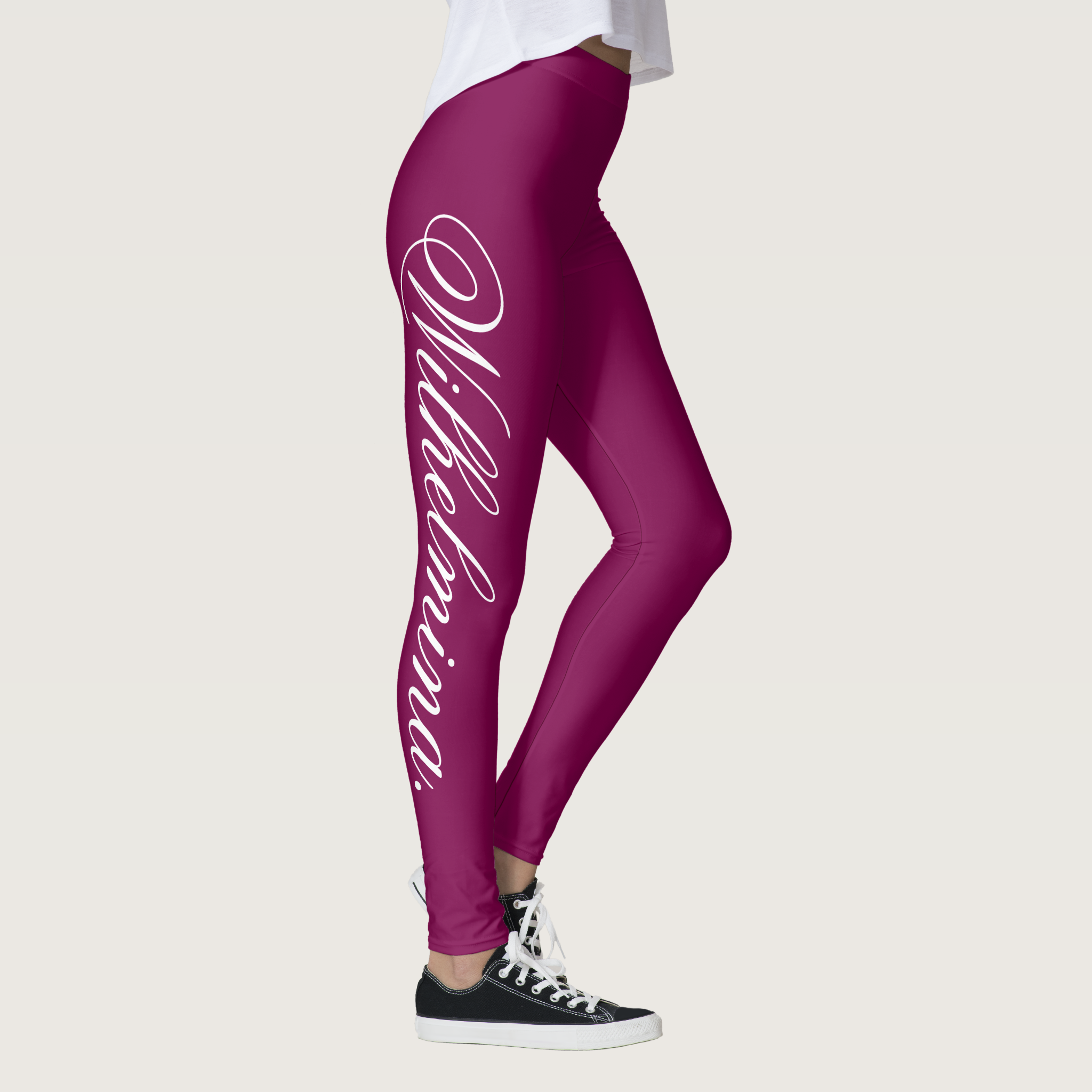 Design your own name on capri leggings gallery image