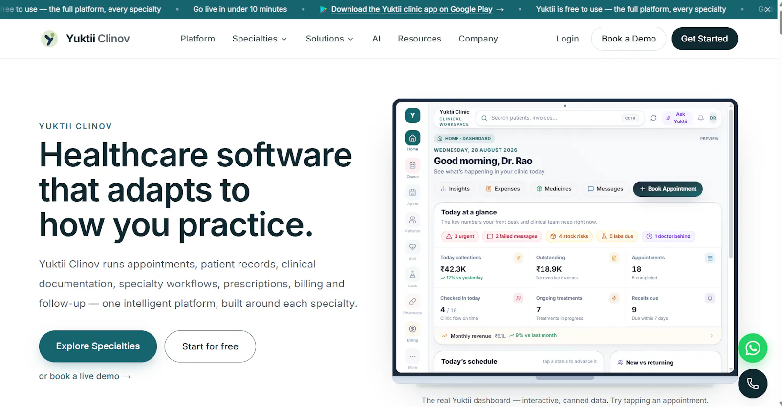 Yuktii Clinov screenshot 1