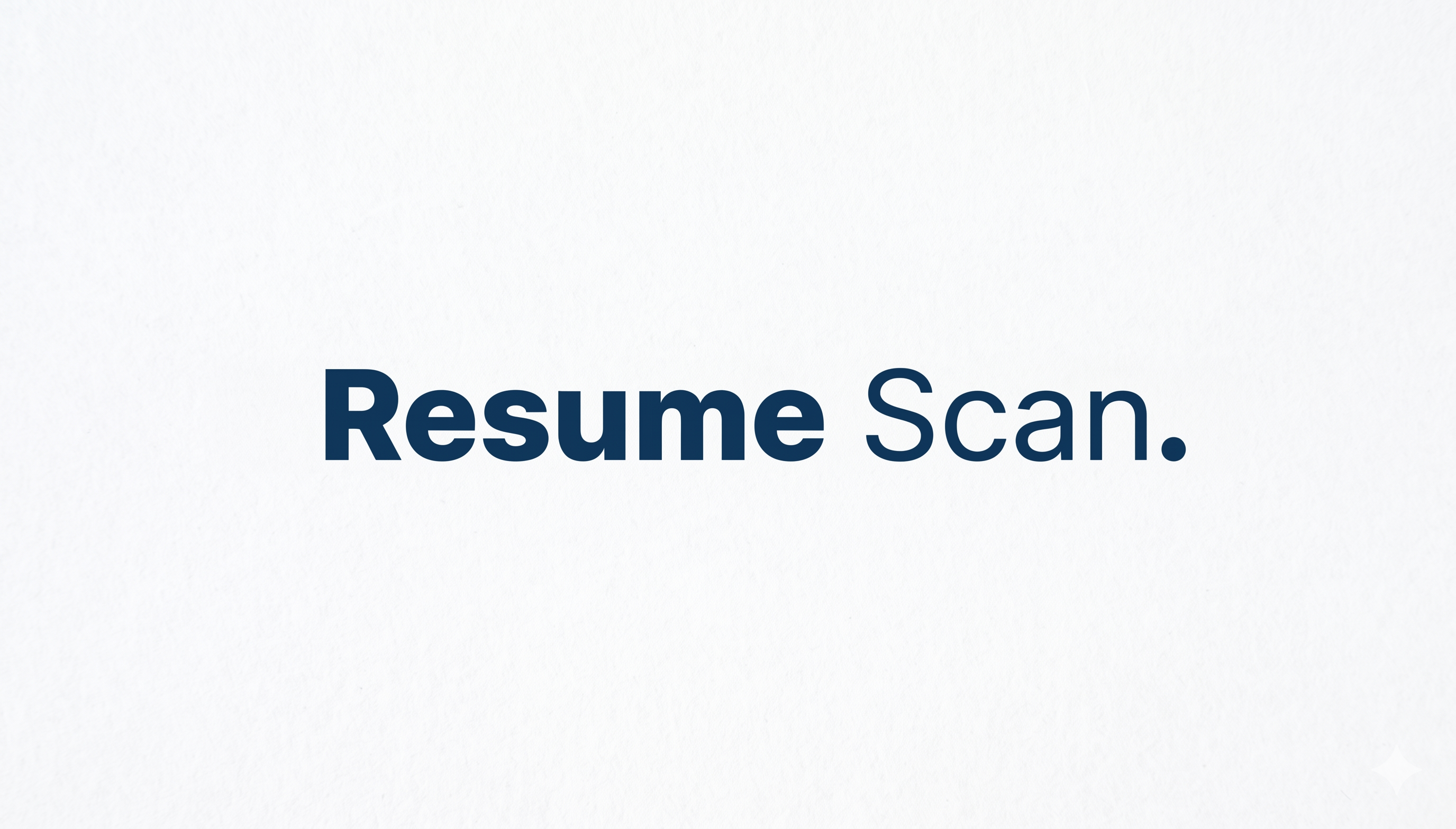 Resume-Scan