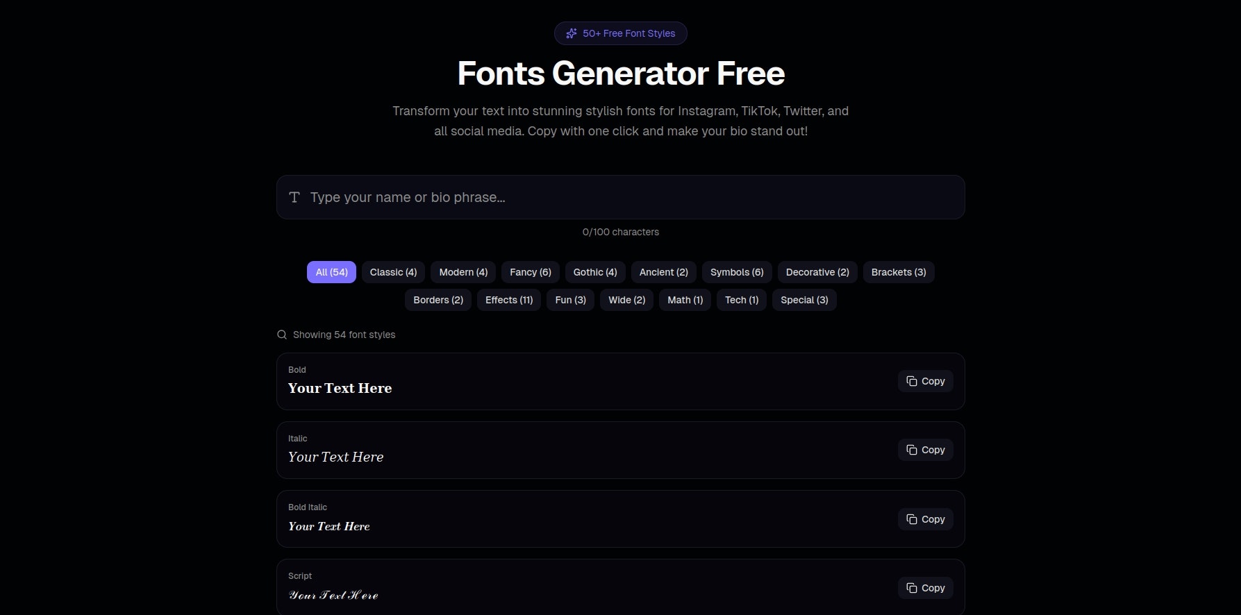 Fonts Generator gallery image