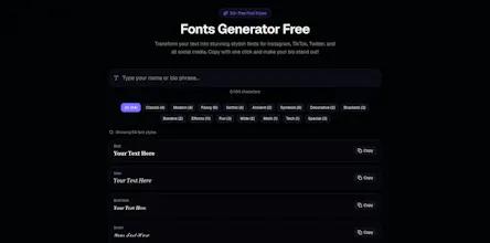 Fonts Generator gallery image