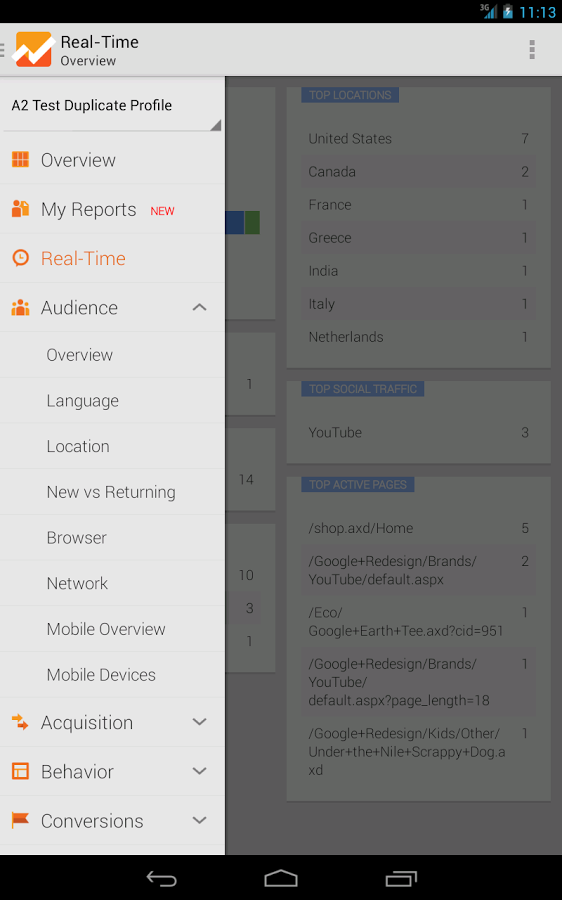 Google Analytics for Android gallery image