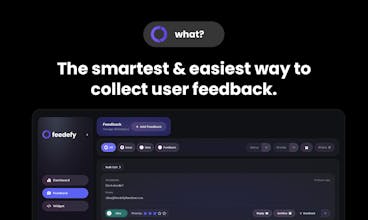 Quick-setup feedback widget for gathering user feedback and enhancing products