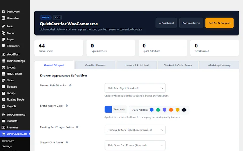 WPFIA QuickCart for WooCommerce screenshot 4