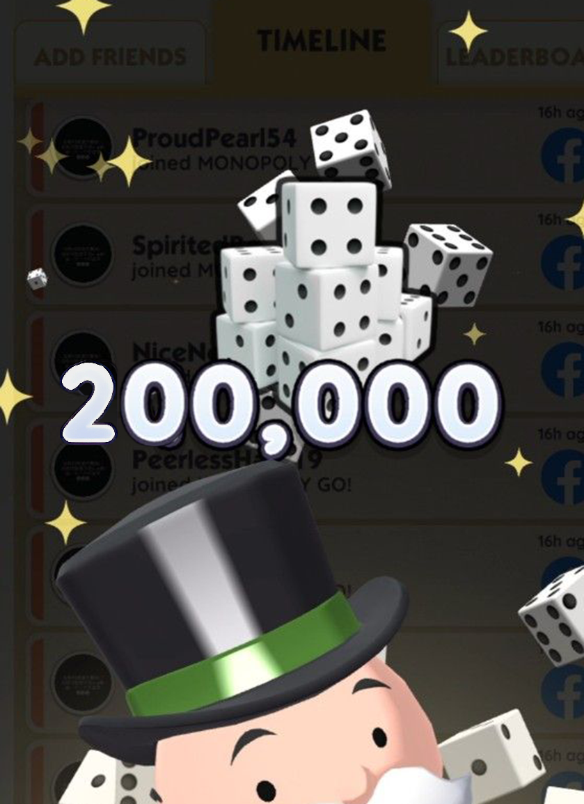 Sammeln Sie kostenlose 200K -Belohnungen Monopol Go! - Sammeln Sie kostenlose 200K -Belohnungen Monopol Go! Medien 2
