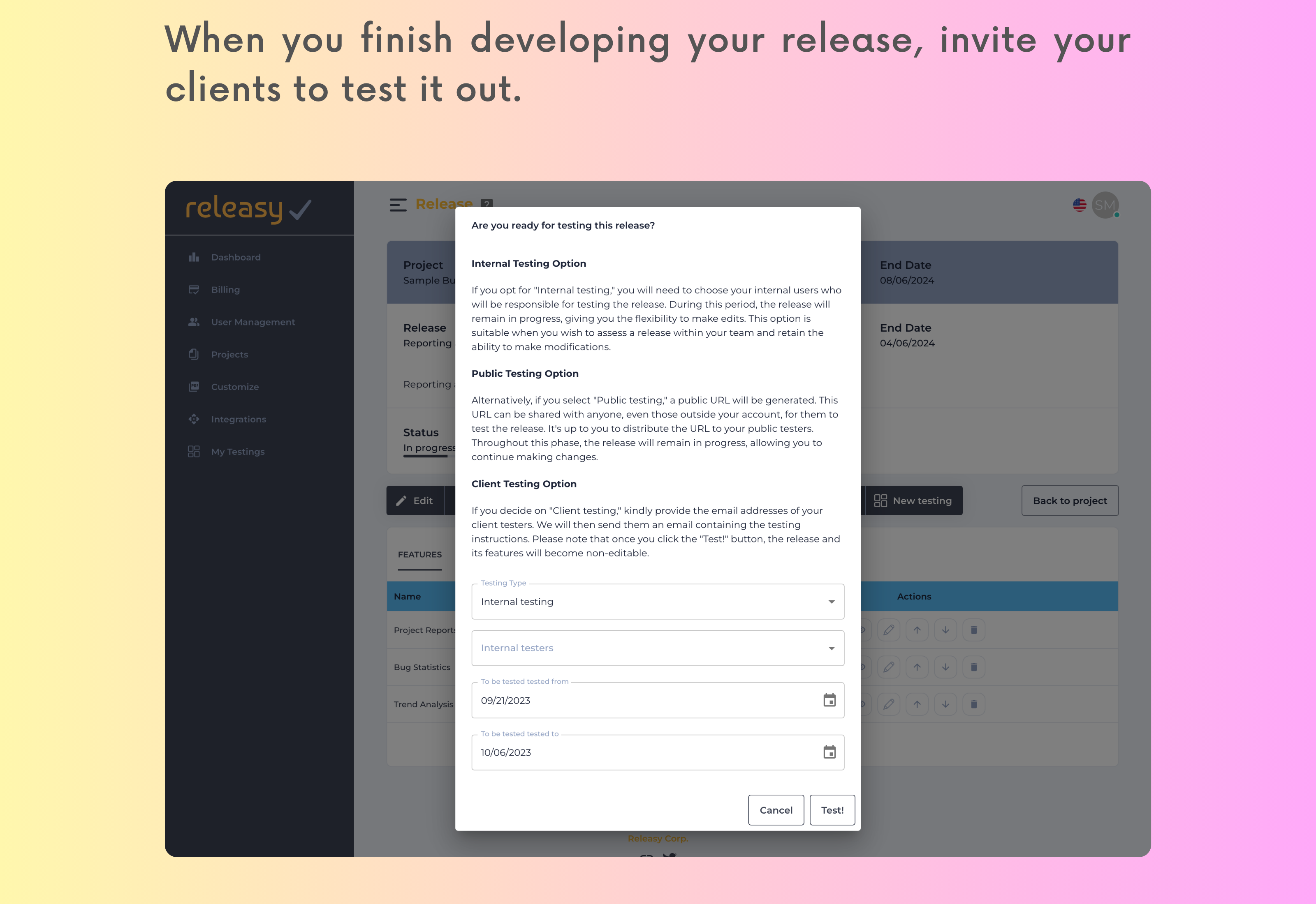 Releasy gallery image