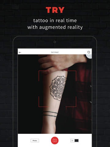 App for virtual tatoos in Augmented reality gallery image