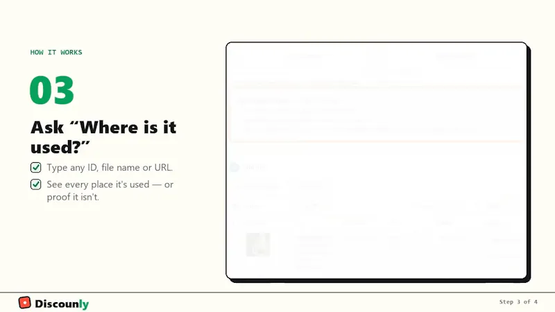 Discounly Unused Image Cleaner screenshot 1 (video preview)