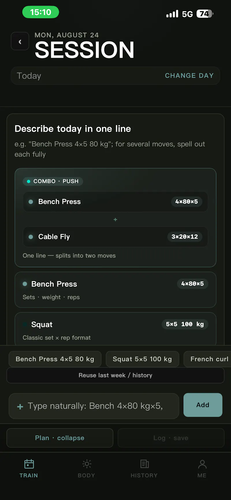 Rep Trace screenshot 1