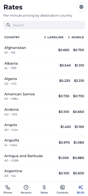 Qubicall — Call abroad and pay little gallery image
