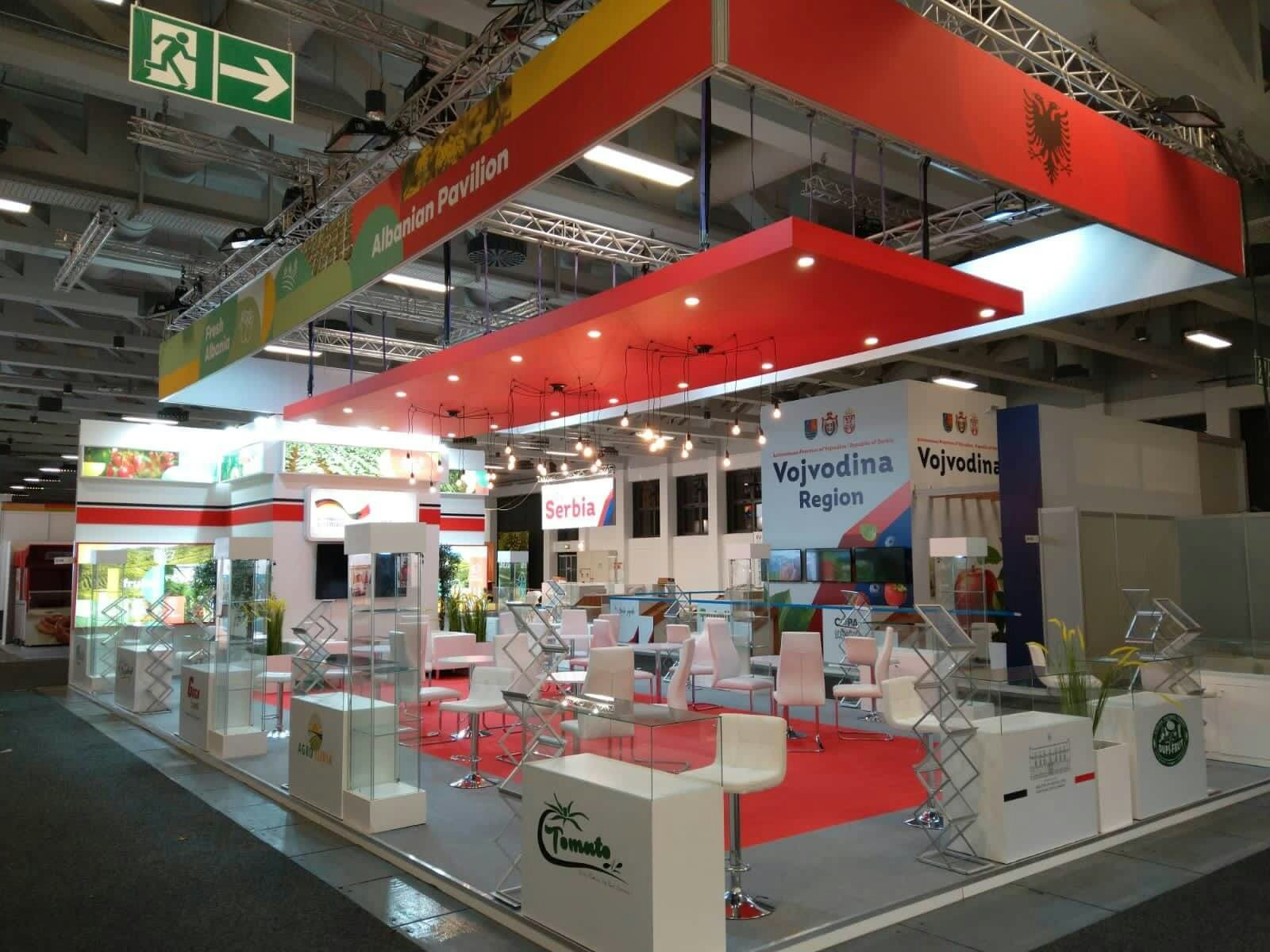 Builders de suporte de exposição na Europa