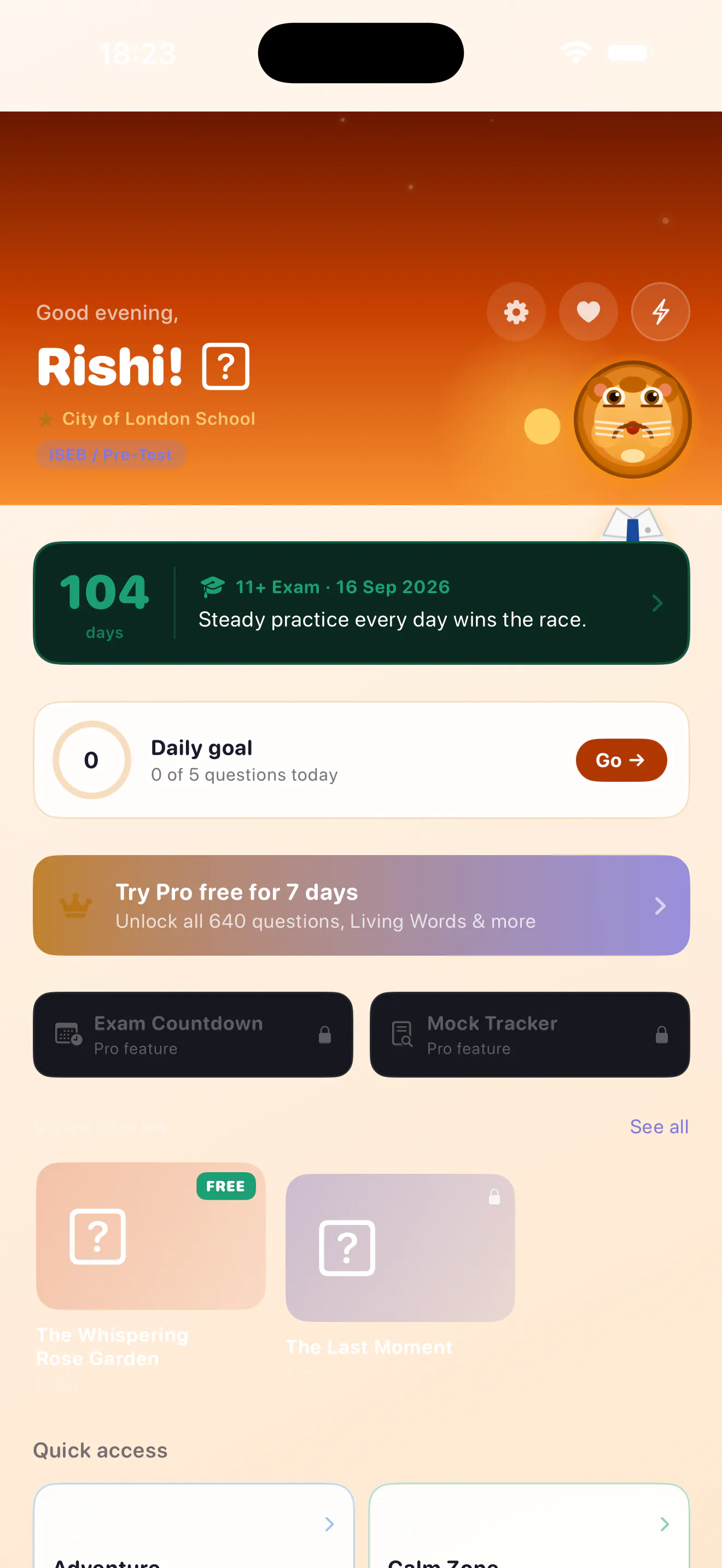 Strive with Leo — 11+ Exam App 截图 4