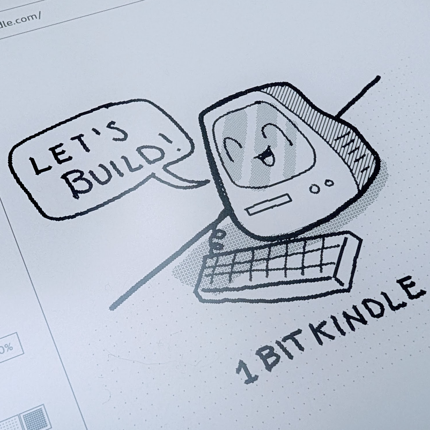A tiny drawing studio for your Kindle. - Product Hunt launch logo and brand identity