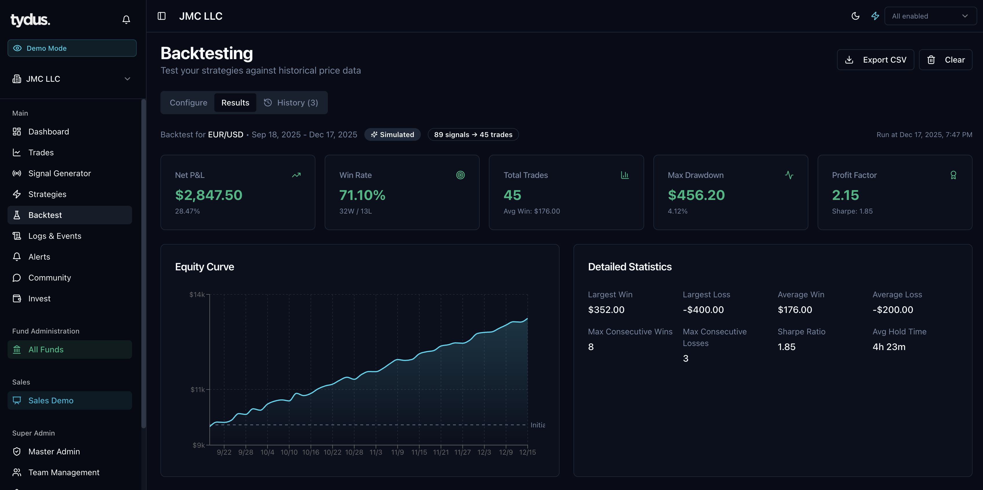 Tydus Trading Platform gallery image