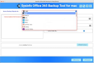 Sysinfo Office 365 Backup Tool for Mac gallery image
