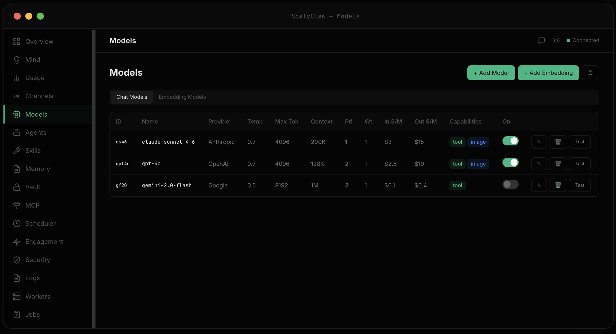 ScalyClaw - Screenshot 4 showing product features and functionality