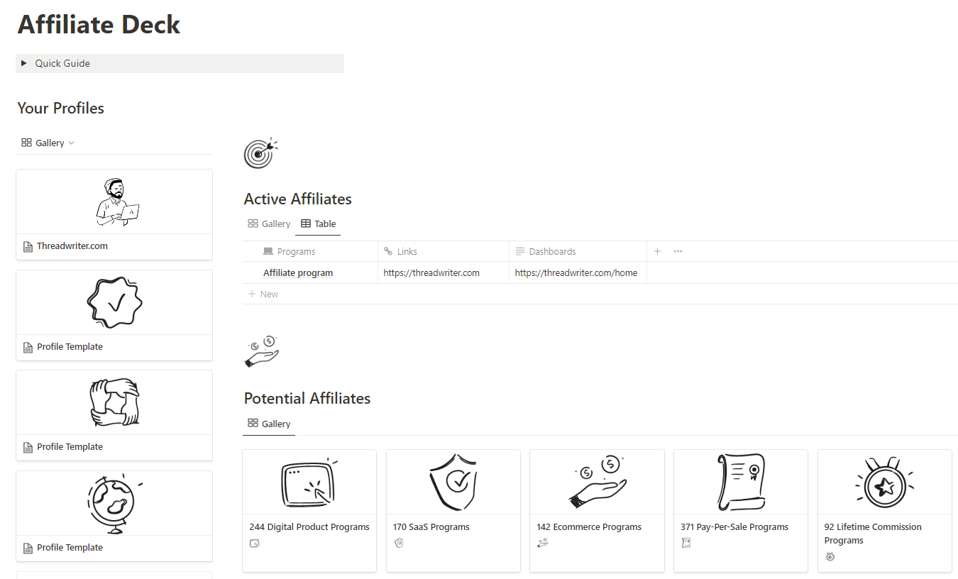 Minimal Affiliate Deck media 1
