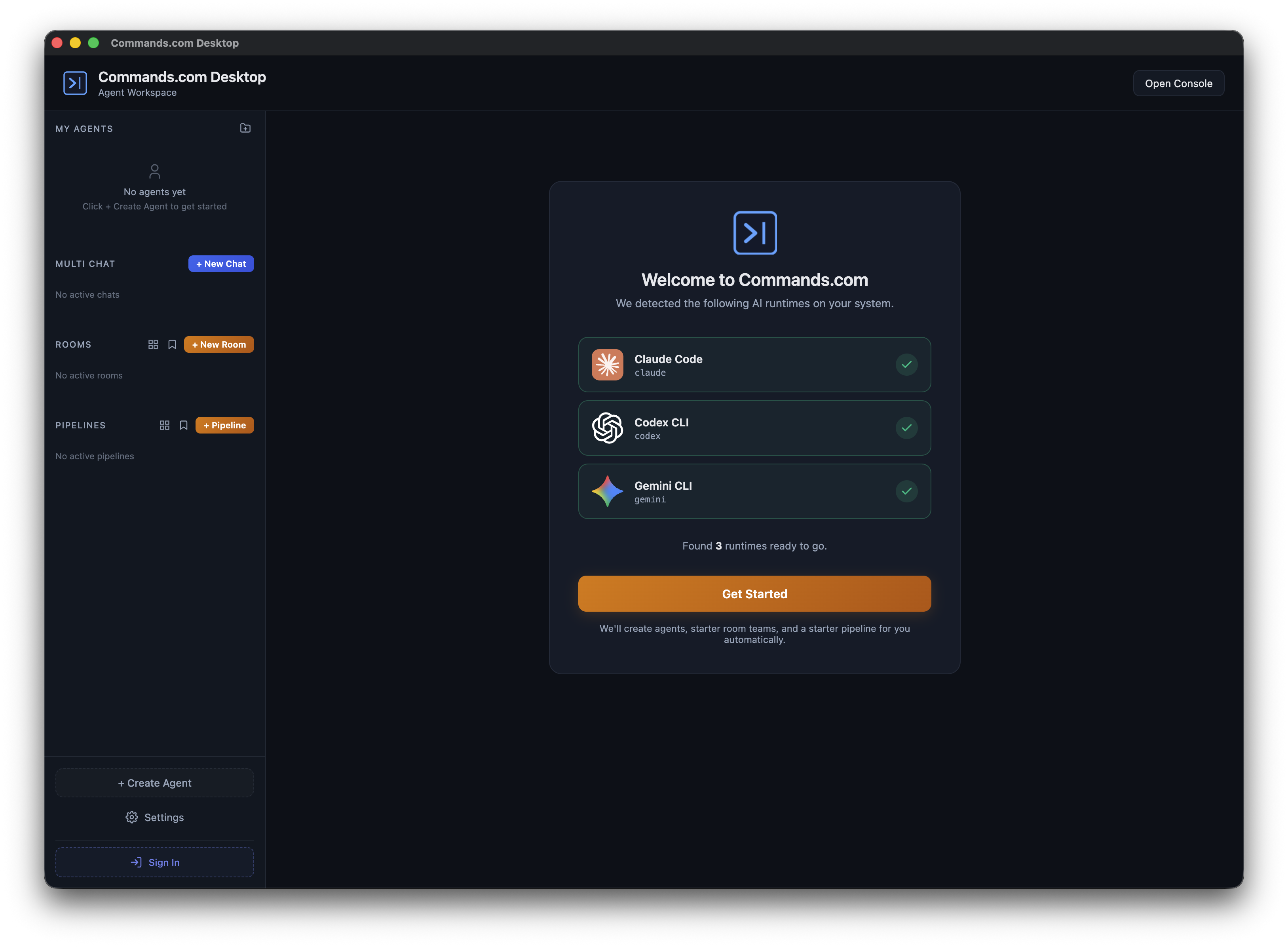 Commands.com: The Multi-Agent Workspace gallery image