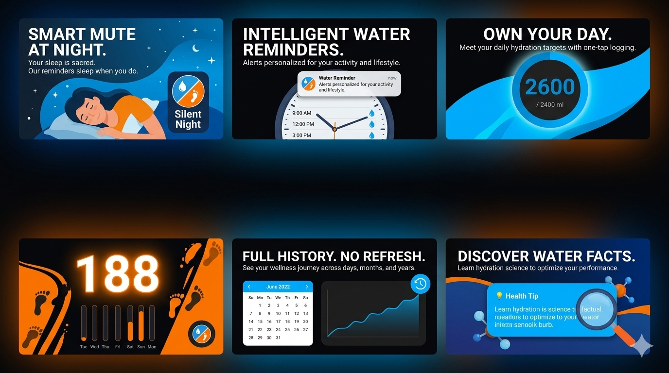 Water Tracker & Step Counter gallery image