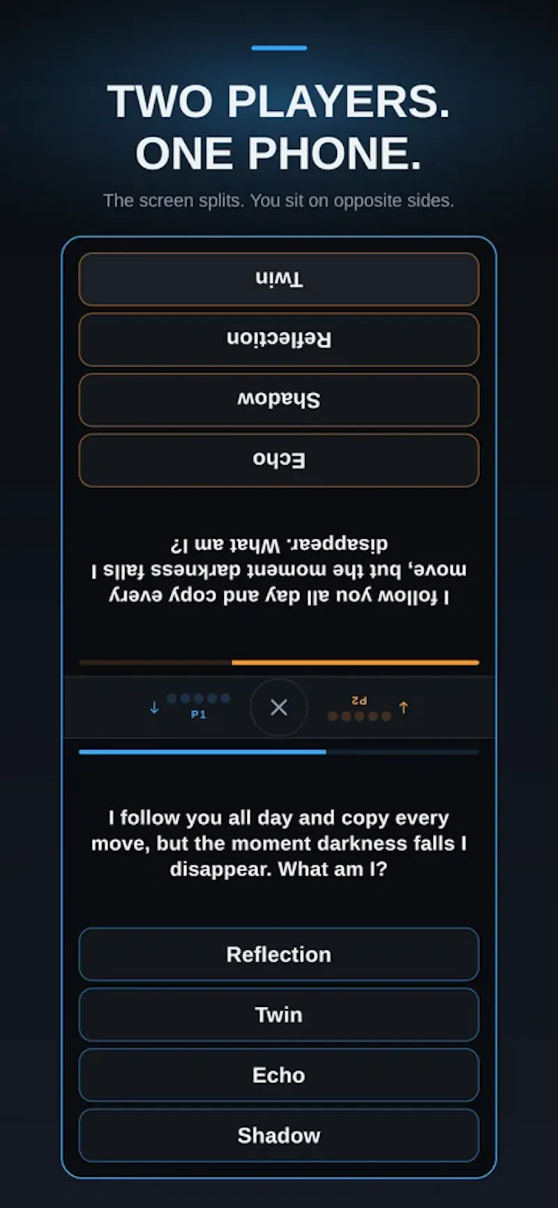 RivalBrains: 2 Player Games on One Phone screenshot 2