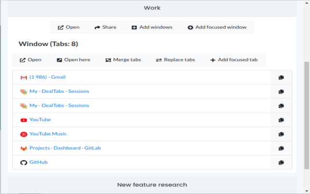 DealTabs - browser organizer gallery image
