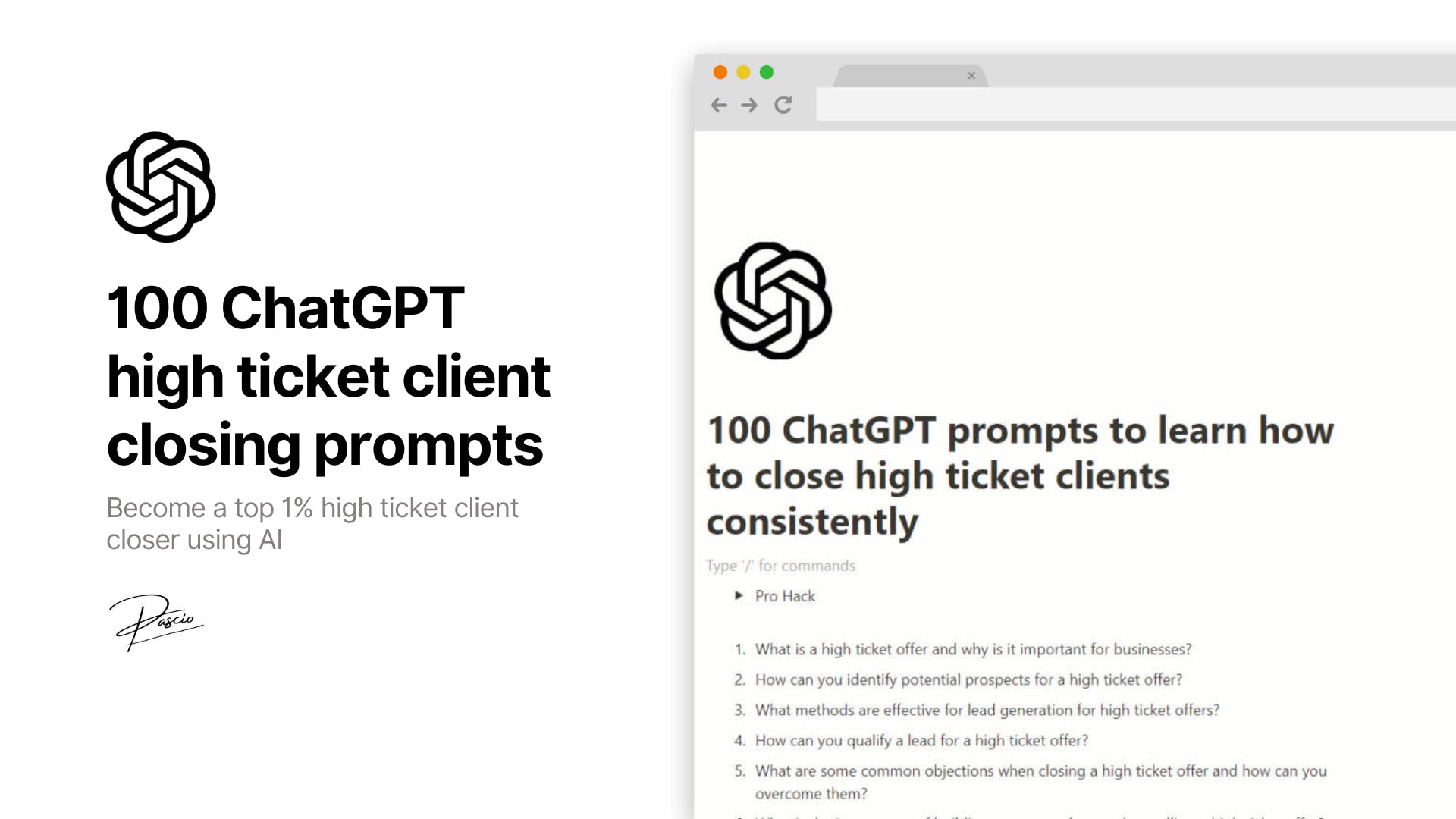 100 ChatGPT High-Ticket Client Prompts media 1