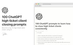 100 ChatGPT High-Ticket Client Prompts media 1