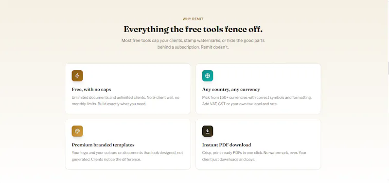 Remit screenshot 2
