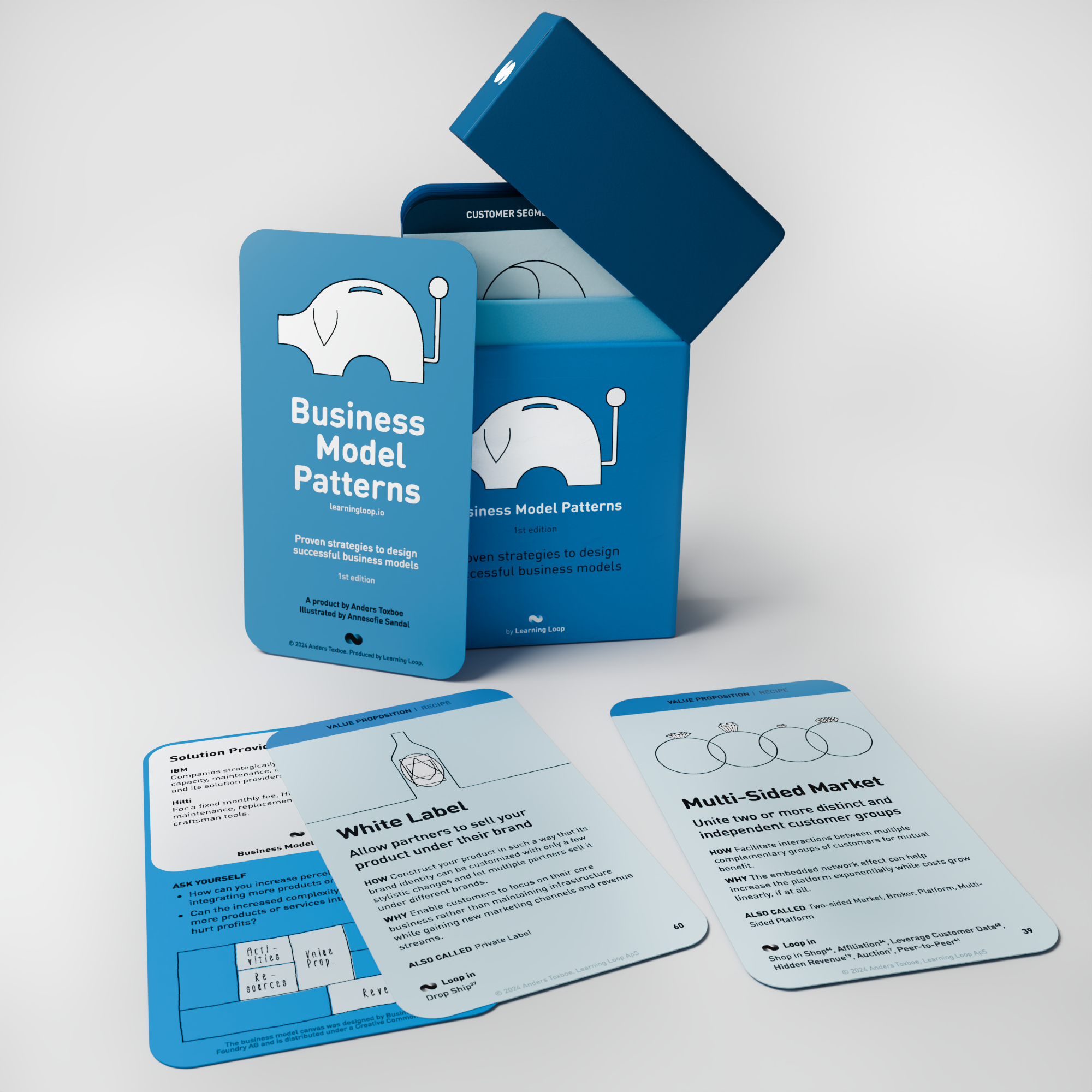 Deck de carte des modèles de modèle commercial media 3