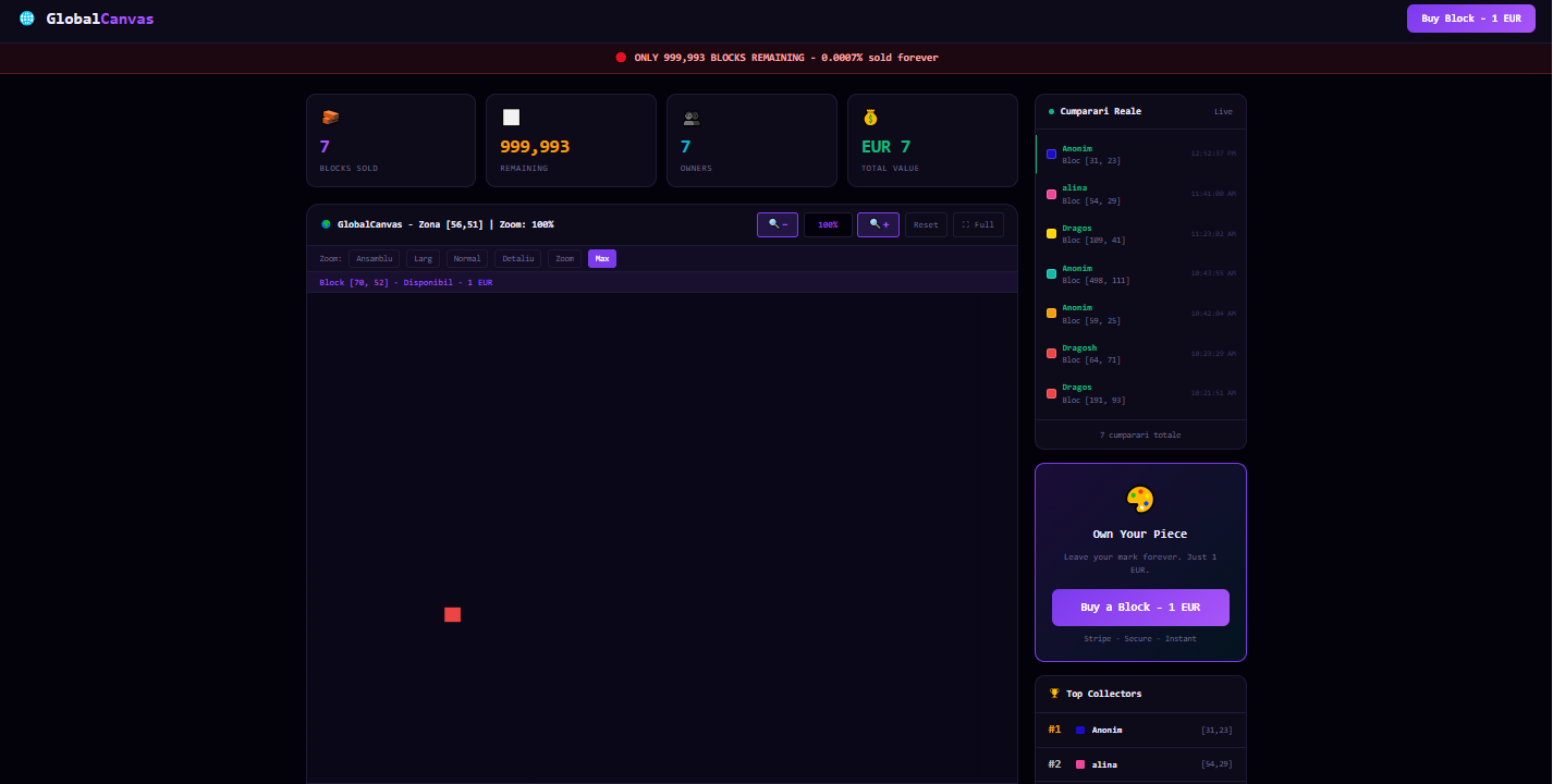 1.000.000 pixel canvas for everyone gallery image