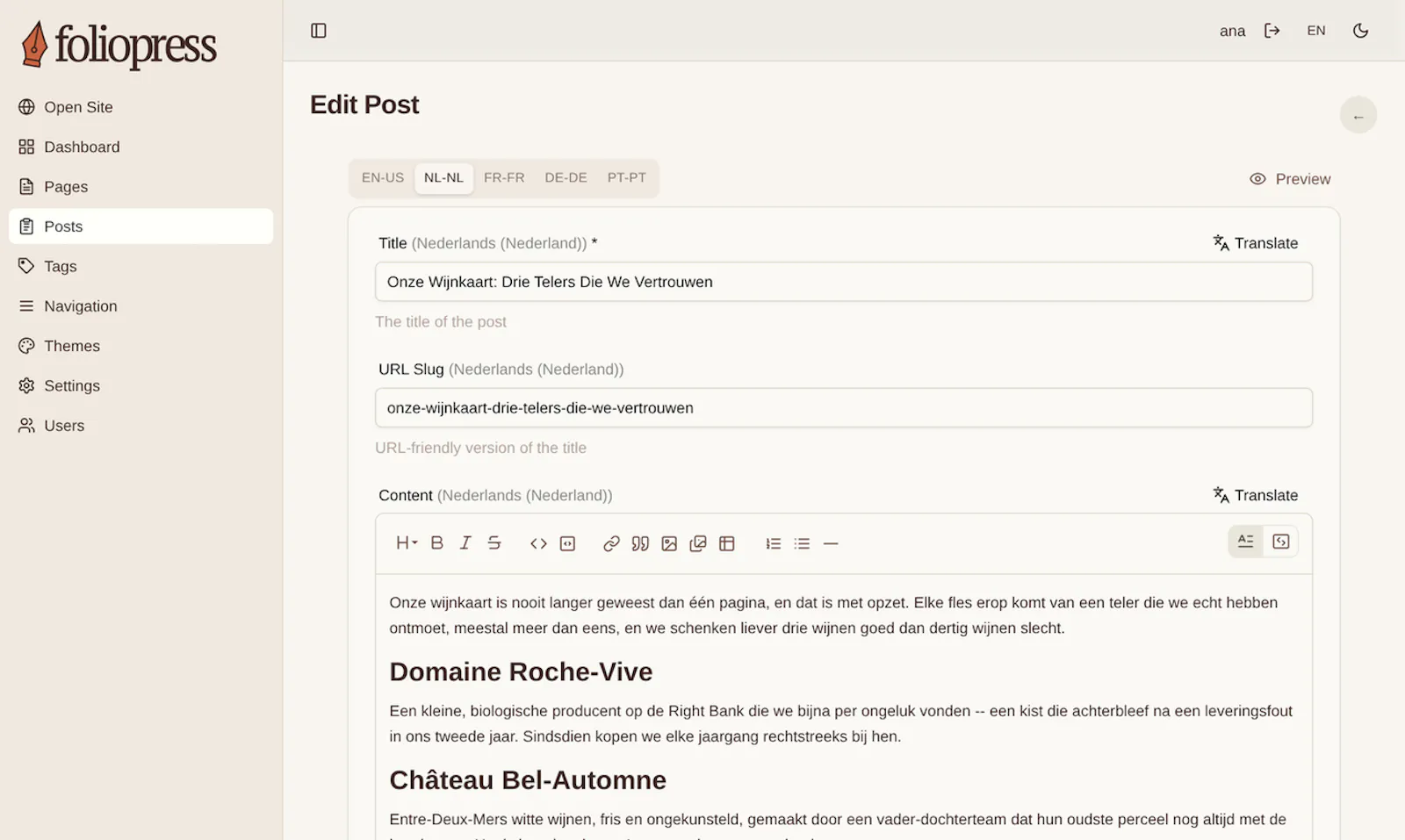 FolioPress screenshot 4