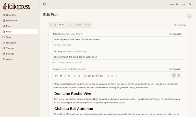 FolioPress screenshot 4
