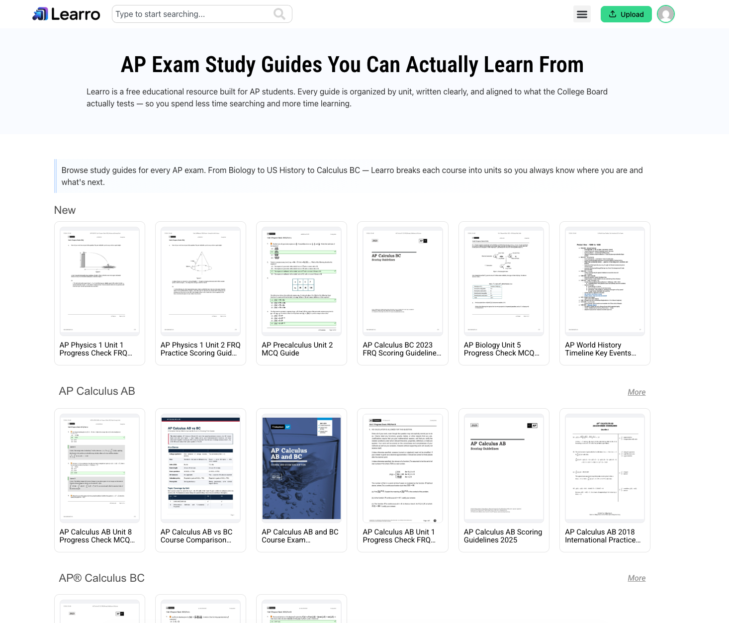 Learro – Notes & Practice Questions gallery image