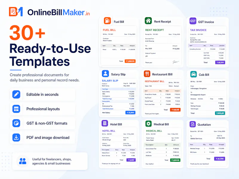 OnlineBillMaker screenshot 5