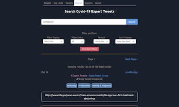 Covid Expert Tweets gallery image