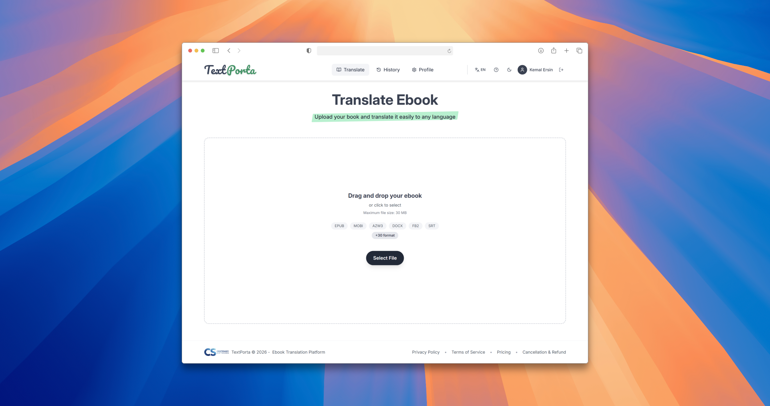 TextPorta - E-Book Translation Platform gallery image