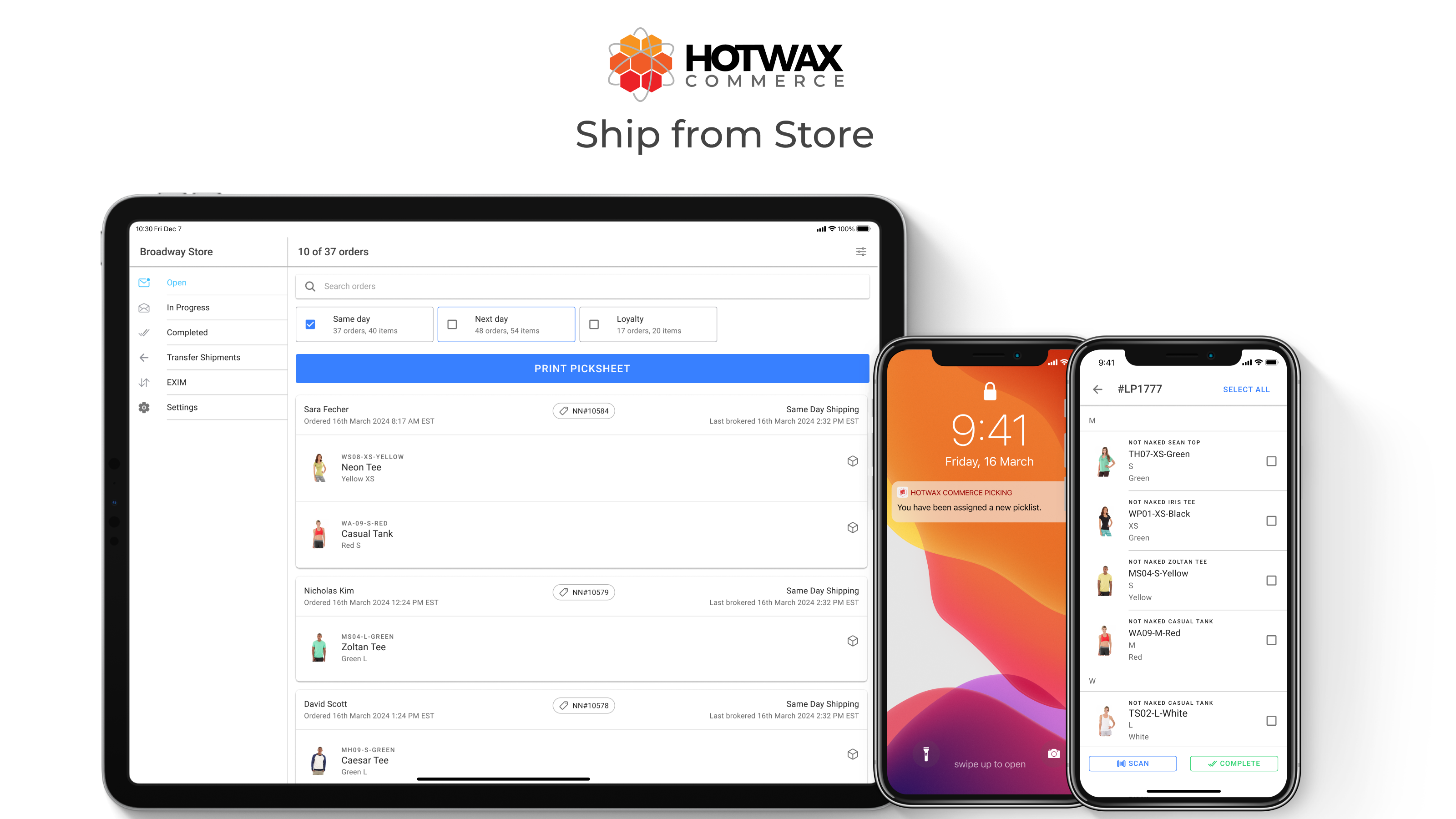 Hotwax Commerce Order Management System - Omnichannel Order Management für Einzelhandelsmarken Medien 3