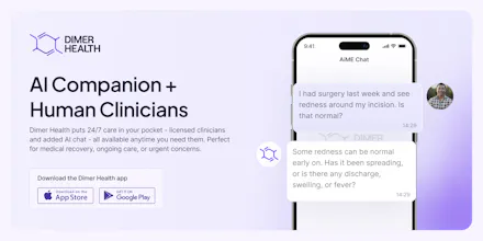 Dimer Health App + AiME gallery image