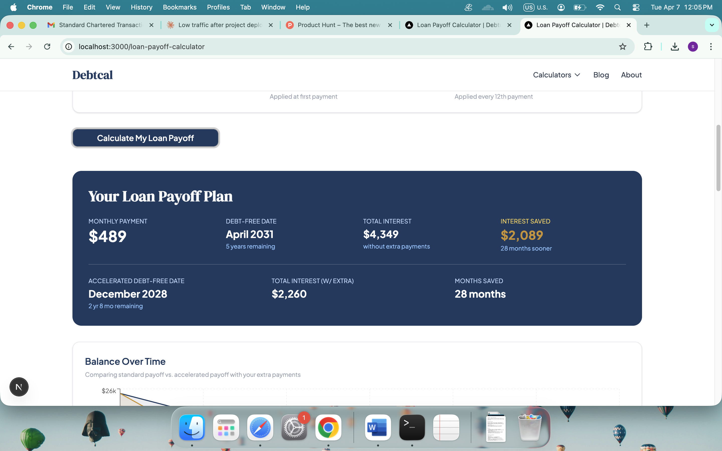 Debtcal gallery image