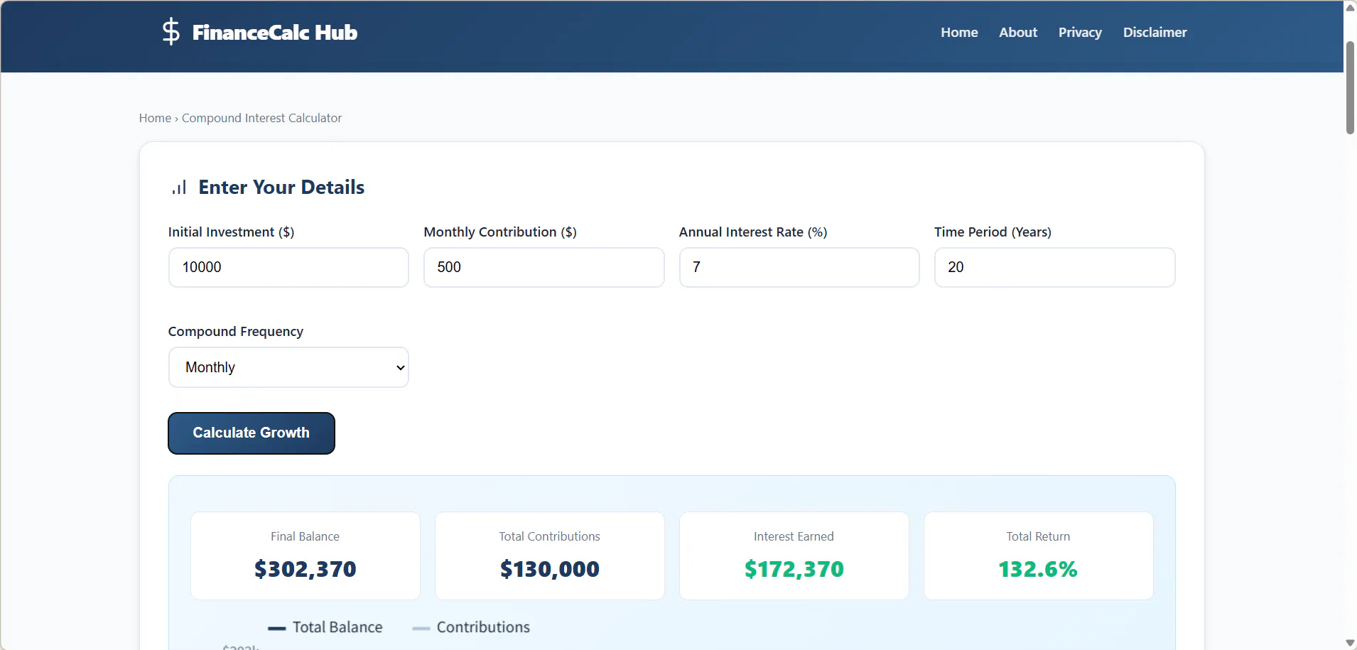 FinanceCalc Hub gallery image