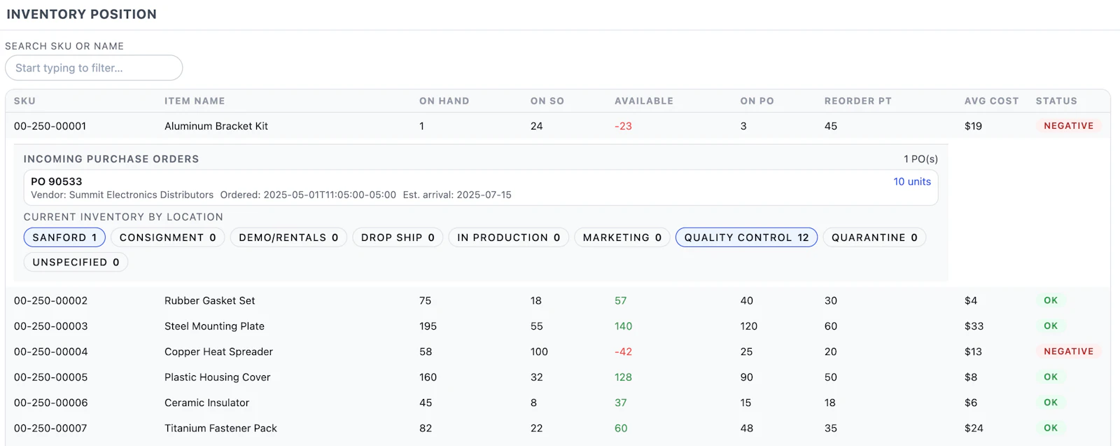 Inventory Control for QuickBooks Desktop screenshot 5