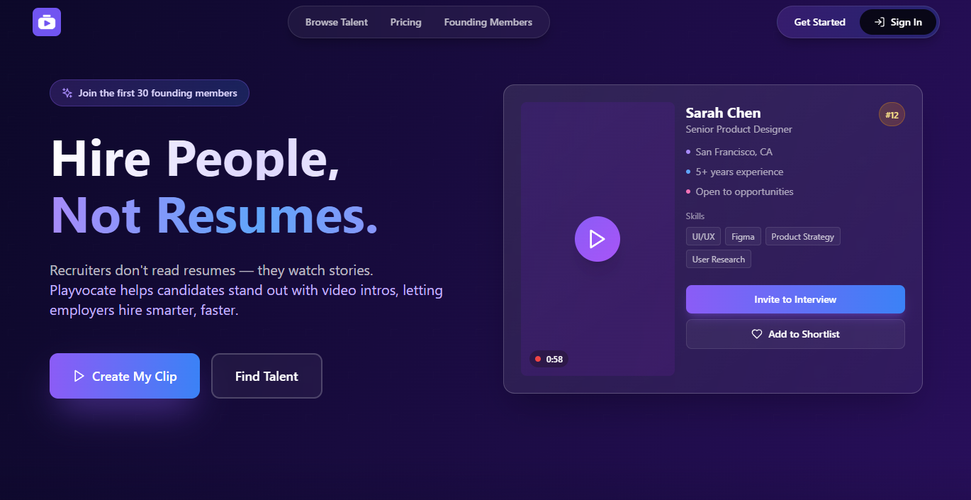 Playvocate - Main screenshot showing features and interface