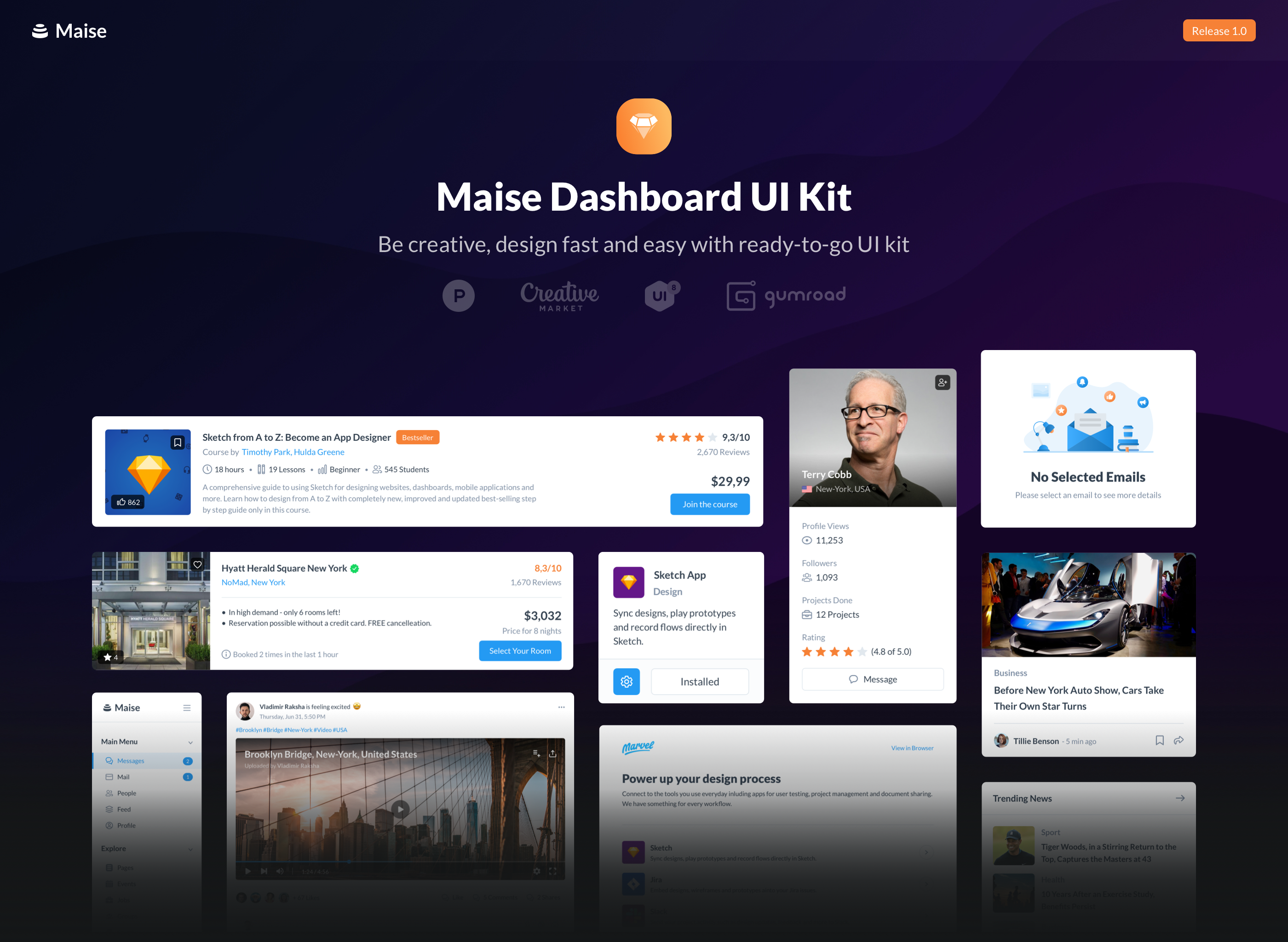 Maise Dashboard UI Kit