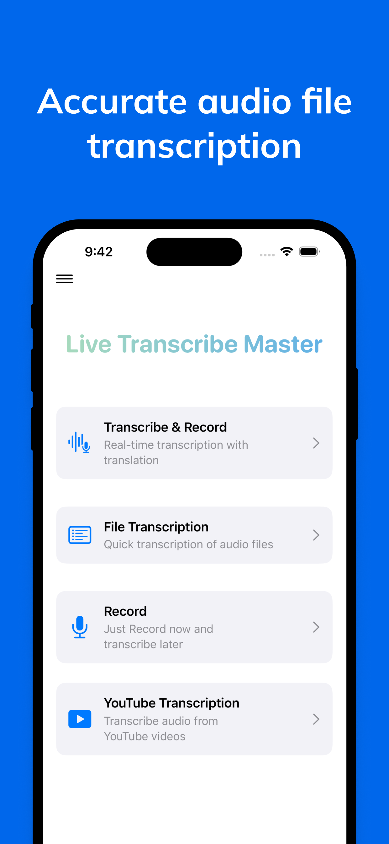 Live Transcribe AI gallery image