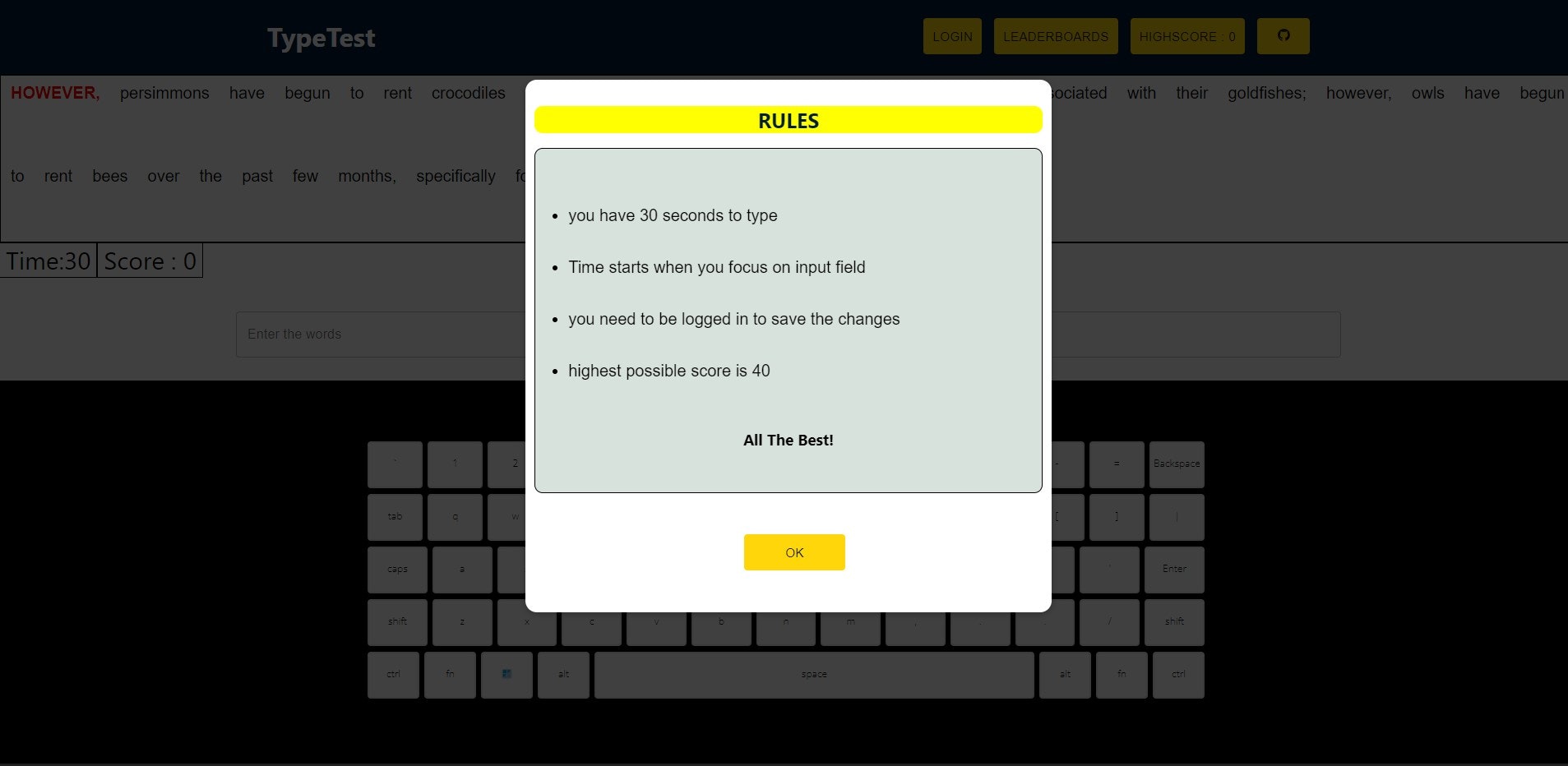 Typespeed gallery image
