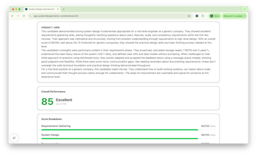 AI Mock System Design Interview gallery image