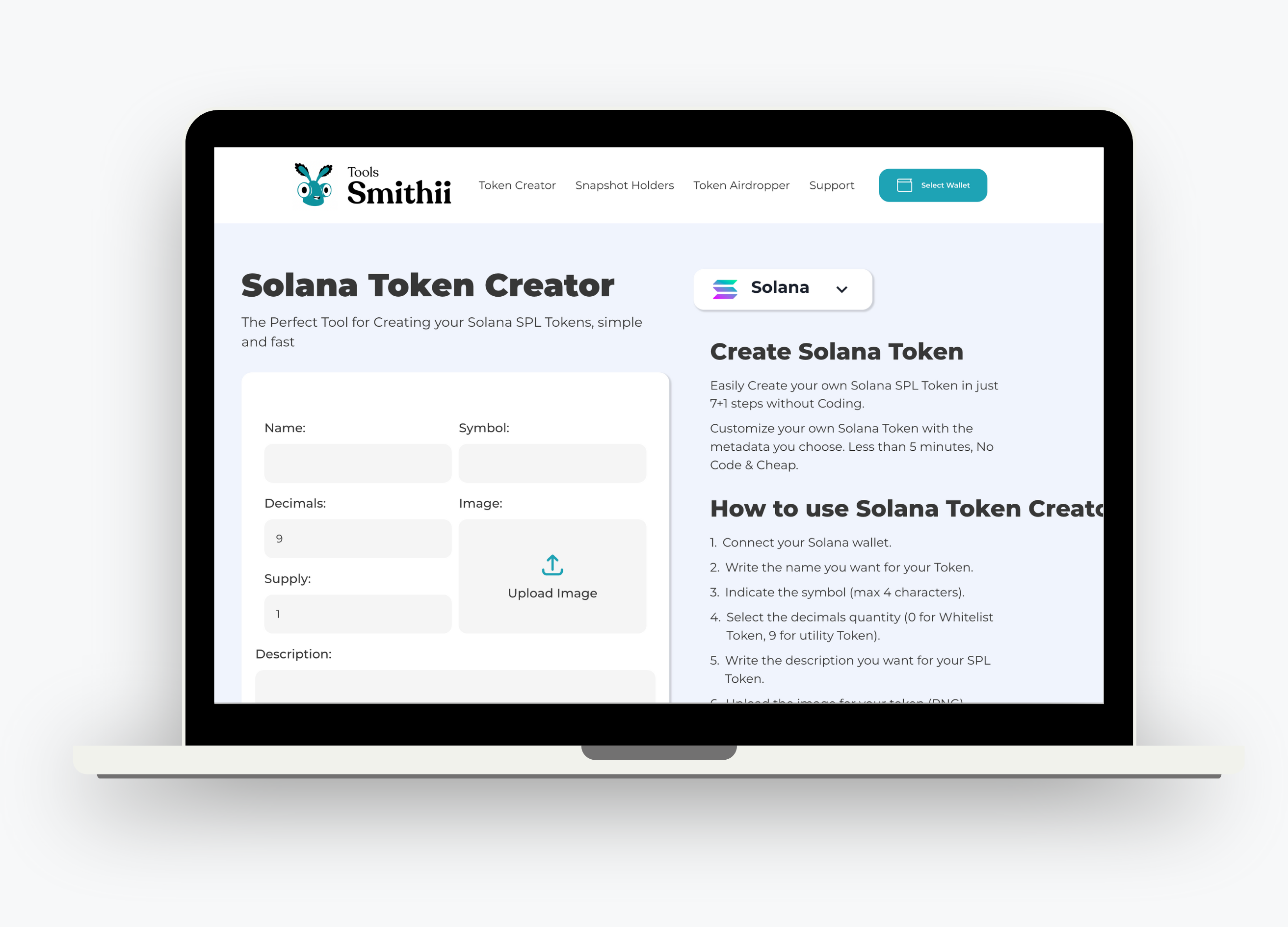 Solana Token Creator - Maak eenvoudig uw Solana -token in slechts 7 stappen zonder coderen media 2