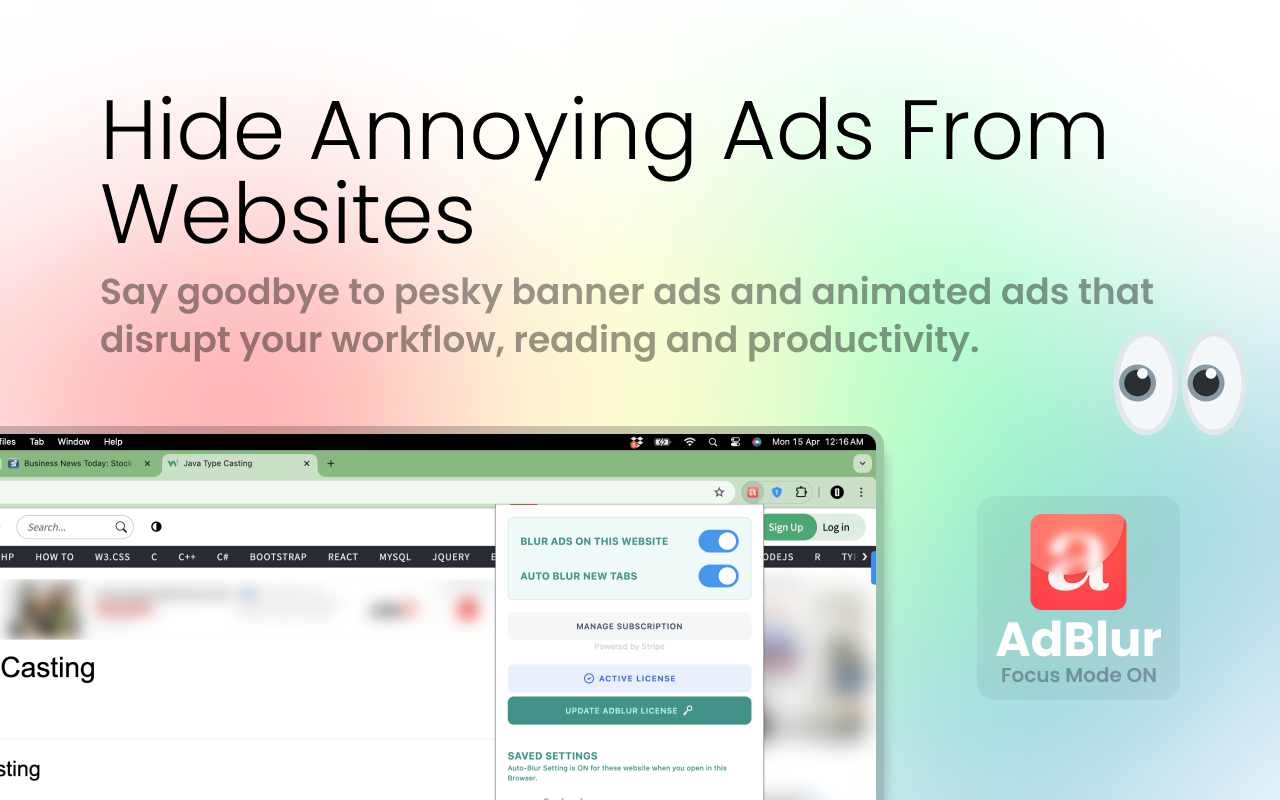 Adblue - Защитите свою конфиденциальность на публике и во время записей экрана медиа 2
